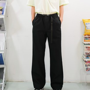潮男裤 腰带休闲裤 男长裤 直筒裤 190高个子加长工装 2023春夏新款 裤
