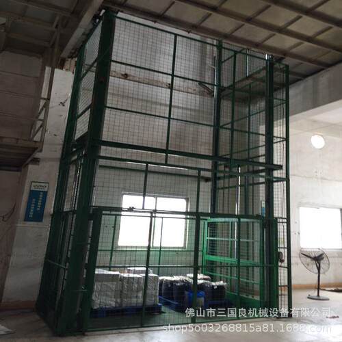 导轨式升降货梯 液压升降平台 二层楼升降货梯