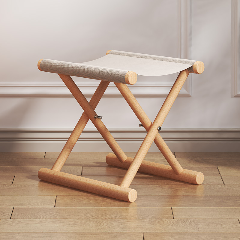 实木马扎户外便携式可折叠凳子轻奢榉木换鞋凳钓鱼椅子板凳小凳子