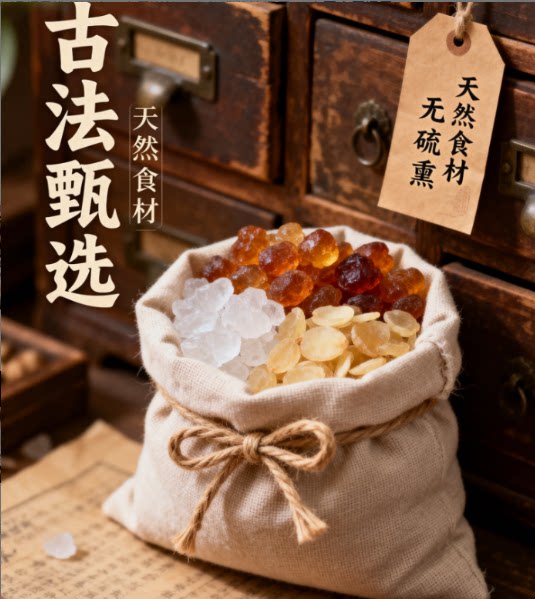 【恩施溯源】恩施农家干货女人三宝桃胶雪燕皂角米