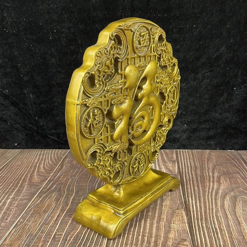 新品新中式电视柜摆件黄铜福字屏风客厅酒柜隔断工艺玄关桌面摆,金属材料及制品,其他金属制品,淘宝优惠券,粉丝福利购,淘宝优惠卷