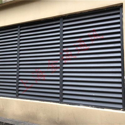 厂家定制铝合金空调外机罩中央空调百叶格栅保护罩铝合金防雨百叶