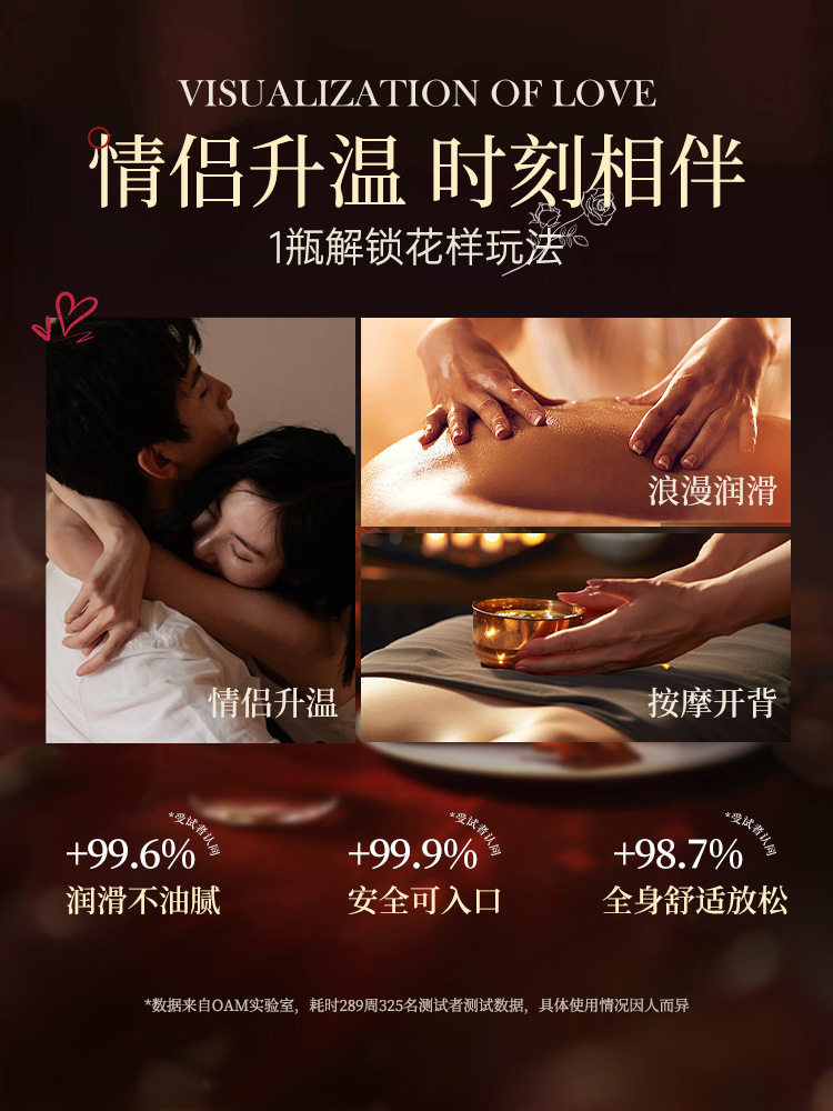 玫瑰按摩精油私秘密花园处护理植物spa免洗全身体通经络开背发热