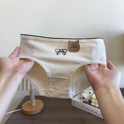 这种内裤到底是谁在穿？好看又舒服！波点狗5A纯棉舒适三角裤女