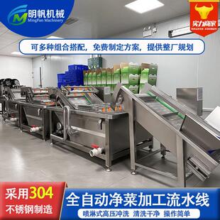 叶菜全套清洗线苹果香梨猕猴桃气泡清洗机酱腌菜清洗去盐设备