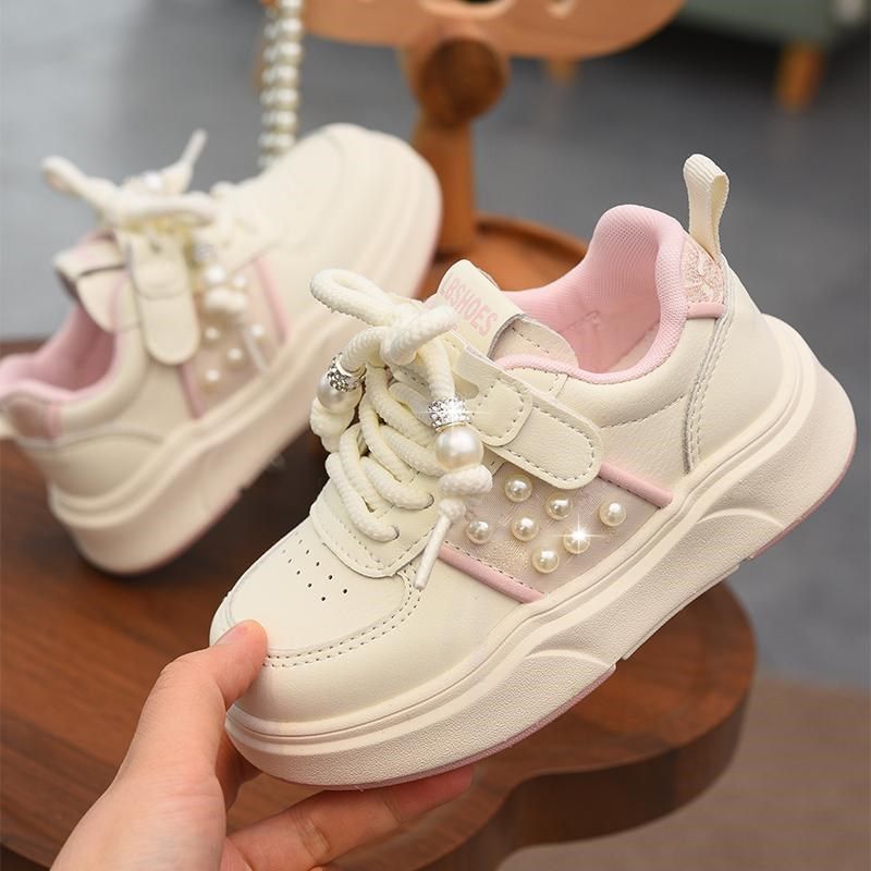 女童板鞋女孩小白鞋2025春季新款公主童鞋女白魔术贴休闲儿童鞋子,童鞋/婴儿鞋/亲子鞋,板鞋,淘宝优惠券,粉丝福利购,淘宝优惠卷