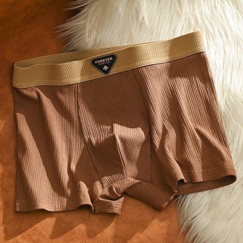 【下单立减50】男士内裤男纯棉10A变裆平角裤男生四角裤_WH