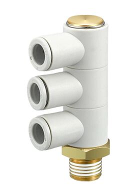 SMC型单管万向弯头气管接头KQ2VT04/06/08/10/12-01/02S/03/04AS