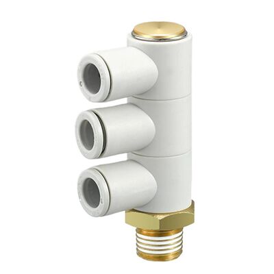 SMC型单管万向弯头气管接头KQ2VT04/06/08/10/12-01/02S/03/04AS