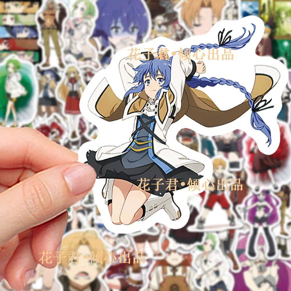 100张无职转生贴纸卡通动漫二次元人物贴画diy手账桌面手机保护壳,玩具/童车/益智/积木/模型,贴纸,淘宝优惠券,粉丝福利购,淘宝优惠卷