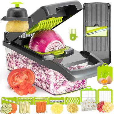 Multipurpose Chopper with Container 12pcs set Fruits