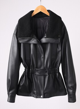 A599真皮羽绒服90%白鸭绒皮衣女冬季收腰加绒加厚保暖外套TD