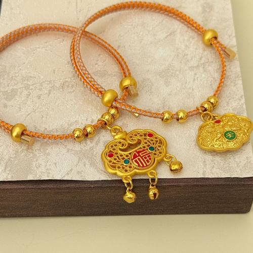 狗狗平安锁宠物项圈猫咪项链狗狗项链可调节不掉色长命锁招财纳福