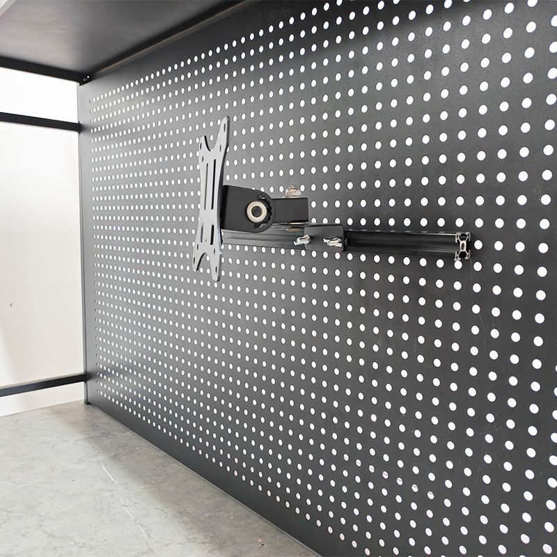 洞洞板显示器支架洞洞板专用17-32寸旋转显示器支架电脑桌悬挂书