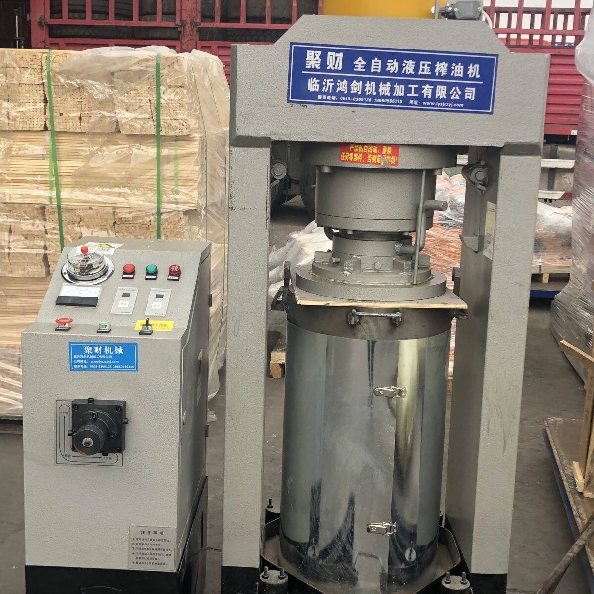 全自动液压榨油机大压力新款三相电茶籽花生大豆菜籽液压压榨机厂