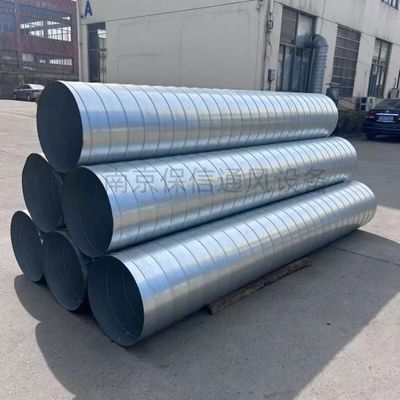 镀锌白铁皮304不锈钢螺旋风管碳钢焊接通风管道工业排烟除尘风管