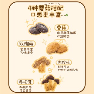 薛记炒货什锦蘑菇脆 搭配均衡酥脆4种蘑菇干营养解馋小零食