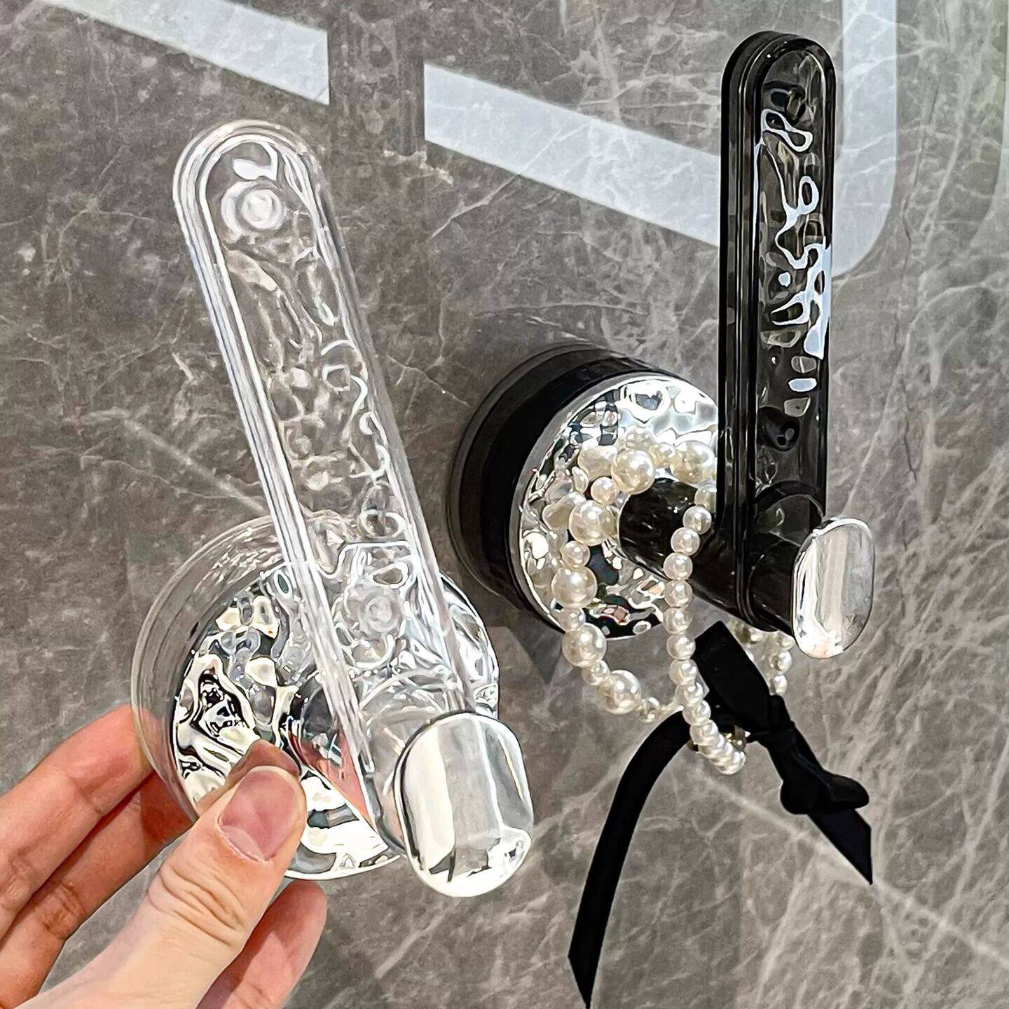 强力吸盘头饰挂钩免打孔发圈皮筋洗脸手腕带收纳神器挂头绳置物架