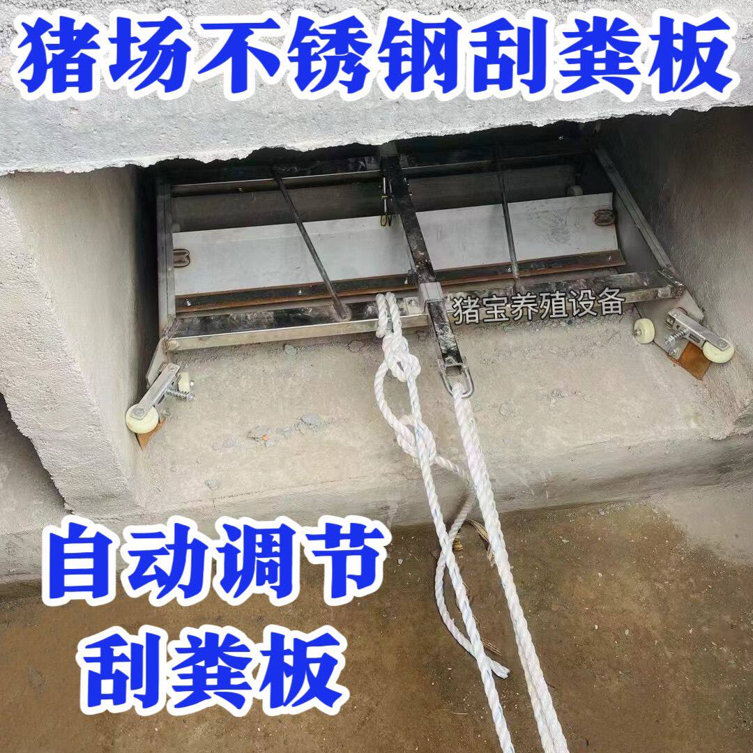 猪场不锈钢刮粪板304不锈钢刮粪机不锈钢粪耙定做刮板清粪粪板