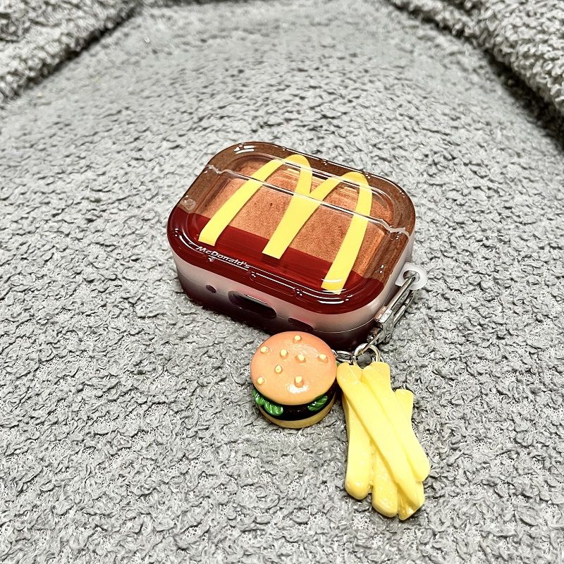 M记薯条汉堡适用AirPods4保护套苹果airpodspro2代蓝牙耳机壳