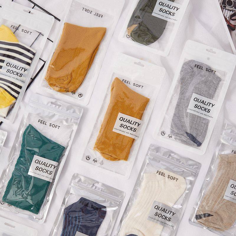 袜子包装袋高档袜子包装袋男女通用长短袜子袋自封袋加印LOGO