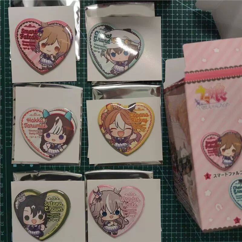 日谷  赛马娘 Q版豆豆眼心形吧唧,模玩/动漫/周边/娃圈三坑/桌游,动漫徽章/立牌,淘宝优惠券,粉丝福利购,淘宝优惠卷