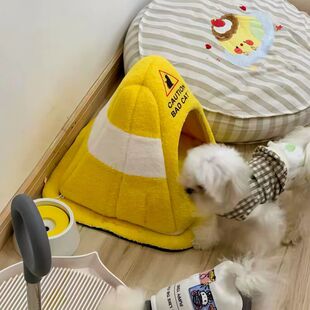 路障猫窝可拆洗不塌陷宠物帐篷猫窝狗窝保暖亲肤半封闭安全感四季