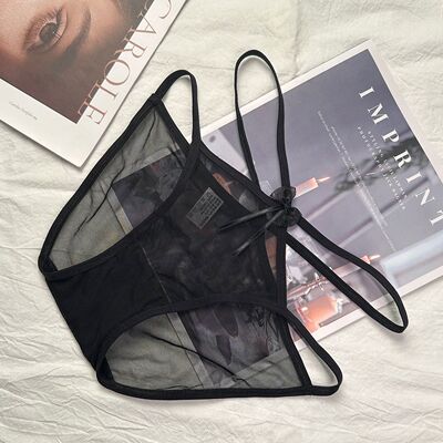 2026爆款暧昧小心机镂空细带网纱内裤“心动撩人”高颜值纯色纯棉