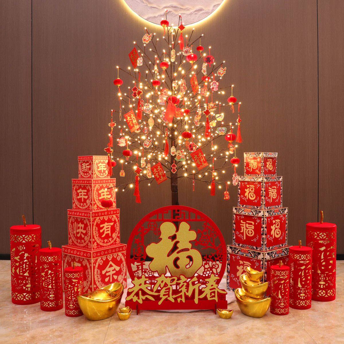 圣诞树装饰品家用摆件2026马年新年礼物套装小大型led灯场景布置,节庆用品/礼品,装扮布置套餐,淘宝优惠券,粉丝福利购,淘宝优惠卷