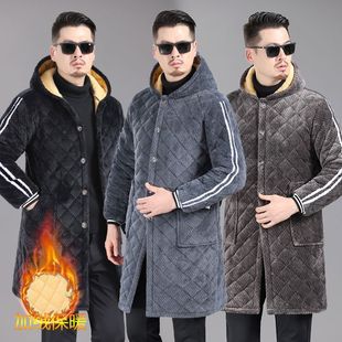 省服四川年轻款男四川省省服加绒罩衣加厚男棉衣外套保暖工作服夹