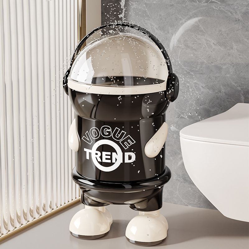 轻奢客厅垃圾桶高颜值家用2025带盖新款创意客厅卧室大容量卫生间