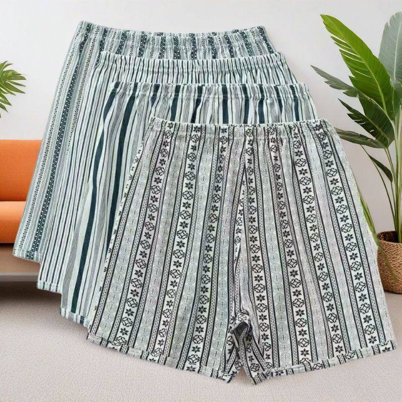 男士中老年内裤平角裤老人宽松四角裤头老头纯棉短裤衩阿罗裤,女士内衣/男士内衣/家居服,平角裤,淘宝优惠券,粉丝福利购,淘宝优惠卷