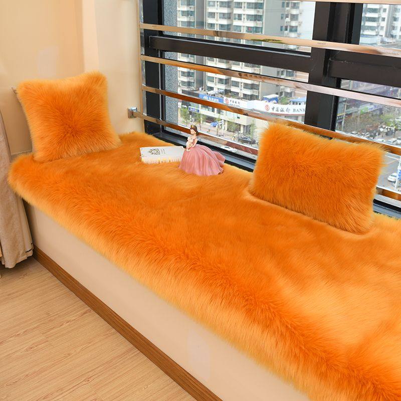 毛绒飘窗垫窗台垫榻榻米坐垫卧室阳台地毯沙发垫四季通用装饰定制
