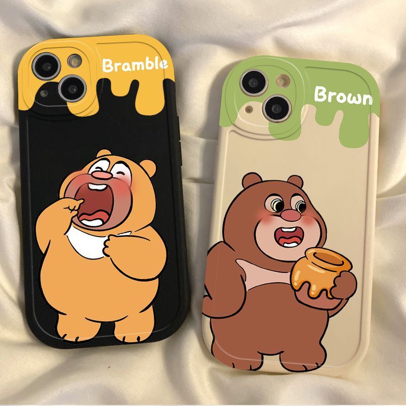 熊出没适用苹果15ProMax手机壳iPhone14卡通8防摔13软11全包XS/12