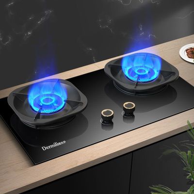 德米伊新国标70热效率猛火双灶家用液化气台式嵌入式天然气燃气灶