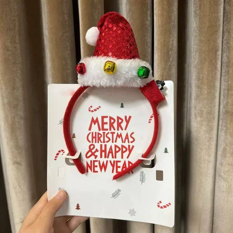 Christmas Headband Decor Party Christmas Tree Hat Santa Clau