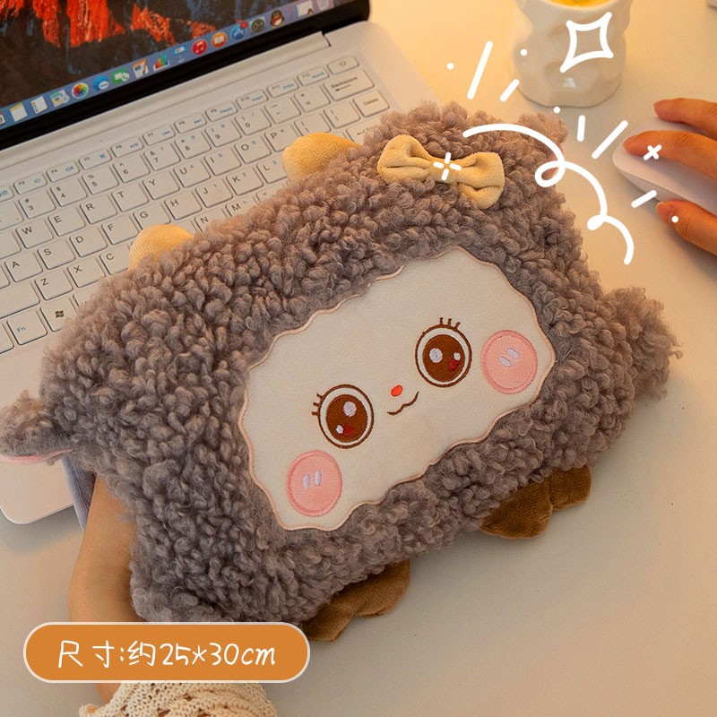 【国标防爆】可爱充电热水袋暖手宝可拆洗防爆暖水袋女生毛绒咩咩