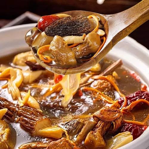 洗象堂七彩菌汤包50克特产羊肚菌虫草花鸡油菌竹荪菌菇滋补经典方