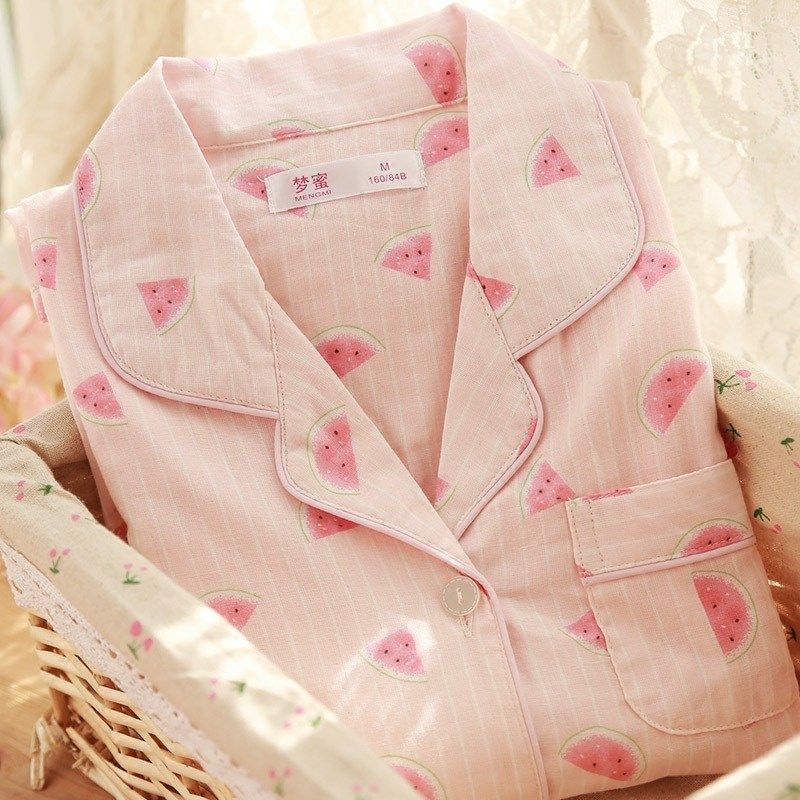 纯棉纱布月子服西瓜夏季薄款哺乳睡衣孕妇春秋女产后喂奶家居服,孕妇装/孕产妇用品/营养,家居服套装,淘宝优惠券,粉丝福利购,淘宝优惠卷