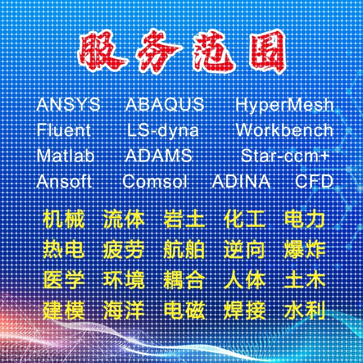 abaqus答疑ansys问题解决comsol建模fluent流体彷真有限元分析CAE图片