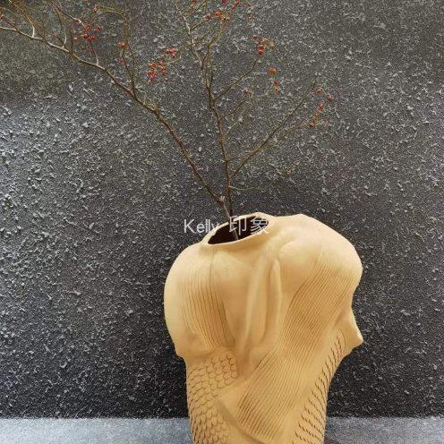 艺术家陶瓷雕塑酒店会所别墅玄关摆件花插大堂楼梯间博古架墩子,包装,陶瓷瓶,淘宝优惠券,粉丝福利购,淘宝优惠卷