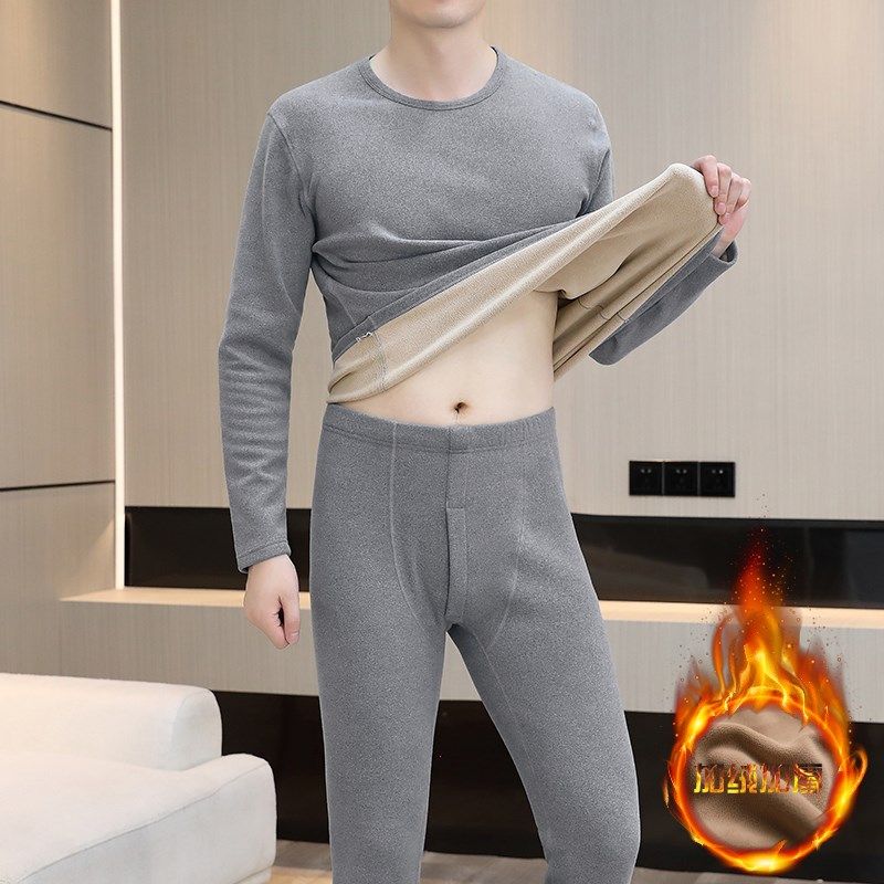 保暖内衣男士加厚加绒纯色冬季秋衣裤秋裤套装中老年人纯棉毛衫潮,女士内衣/男士内衣/家居服,保暖套装,淘宝优惠券,粉丝福利购,淘宝优惠卷