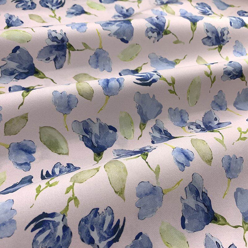 纯棉印花布衬衣面料 夏季服装裙子全棉布 diy手工制衣做衣服布料图片