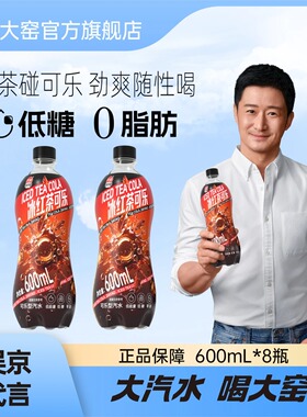 大窑冰红茶可乐柠檬果味汽水0脂肪低糖碳酸饮料热销T批发600mL