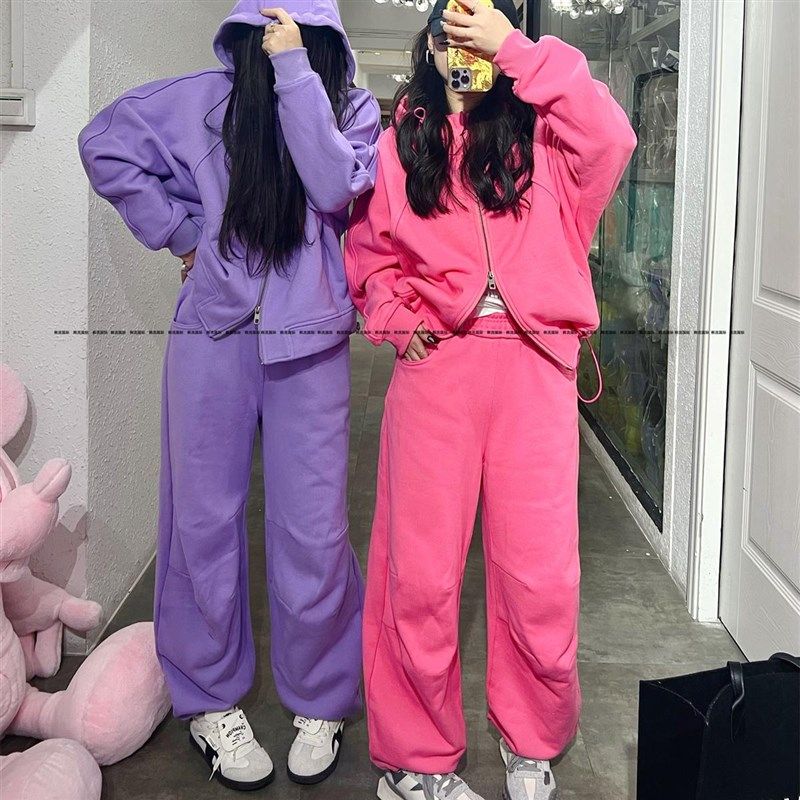 高腰大码卫裤女春季阔腿裤2025春季新款休闲直筒显瘦显高收脚裤子,女装/女士精品,卫裤,淘宝优惠券,粉丝福利购,淘宝优惠卷