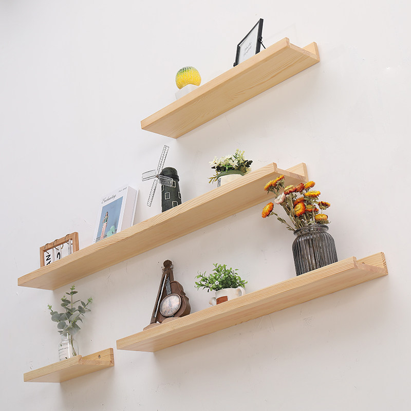 实木一字隔板打孔书架墙上卧室置物架壁挂装饰客厅电视墙面隔板,住宅家具,搁板/置物架/家用陈列架,淘宝优惠券,粉丝福利购,淘宝优惠卷