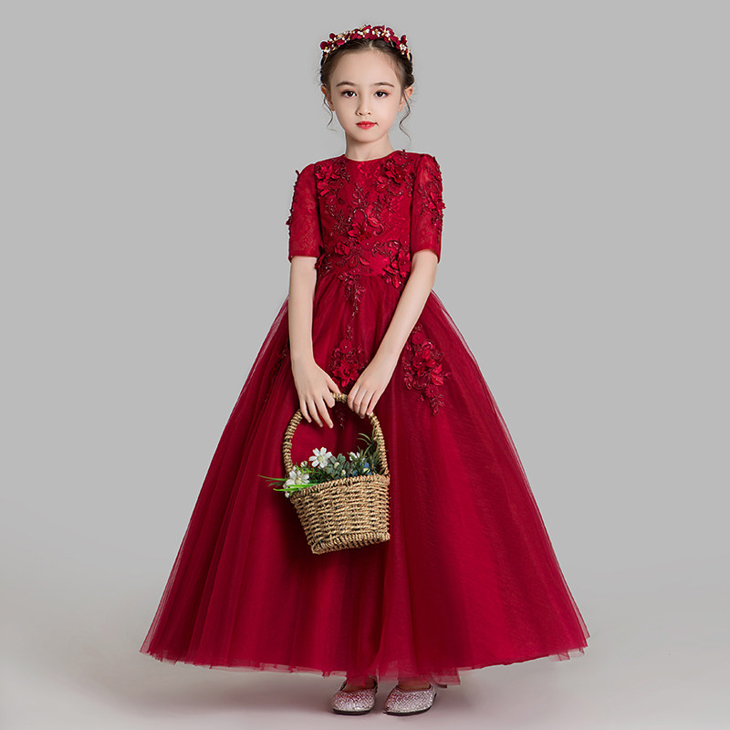 2021新款儿童婚纱花童晚礼服公主裙女童走秀高贵气质小女孩演出服,童装/婴儿装/亲子装,儿童礼服,淘宝优惠券,粉丝福利购,淘宝优惠卷