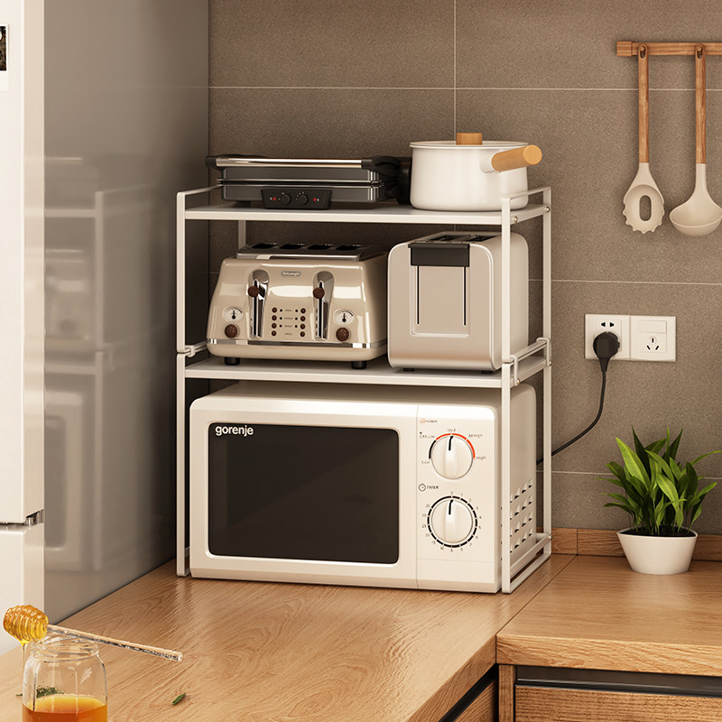 厨房放微波炉架子的置物架烤箱台面新款电饭锅一体家用微波炉架桌,厨房/烹饪用具,微波炉置物架,淘宝优惠券,粉丝福利购,淘宝优惠卷