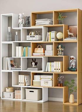 包邮简约组合书架书柜创意转角书架卧室落地简易置物架隔断展示架