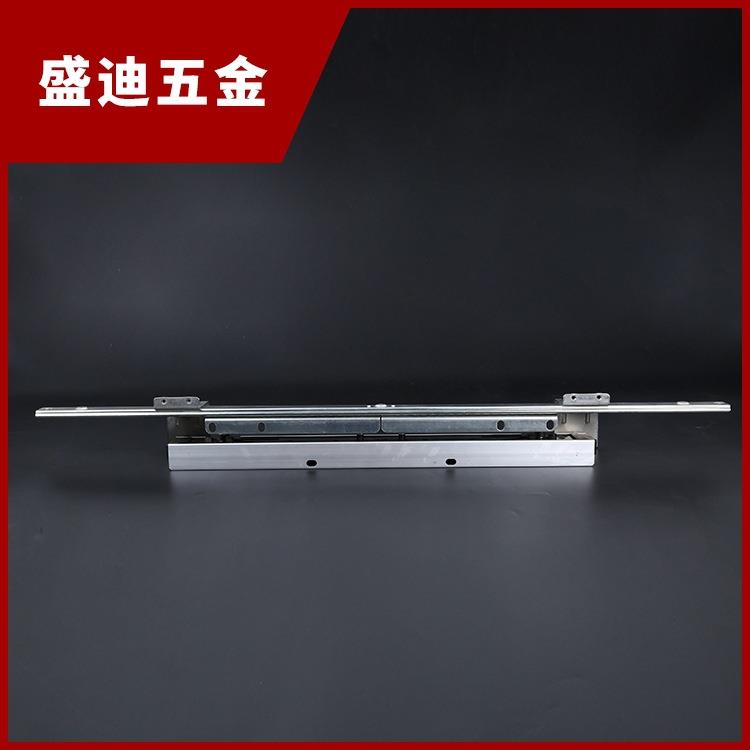 连体自动升降桌滑轨伸缩餐桌多功能餐台滑轨家具功能配件